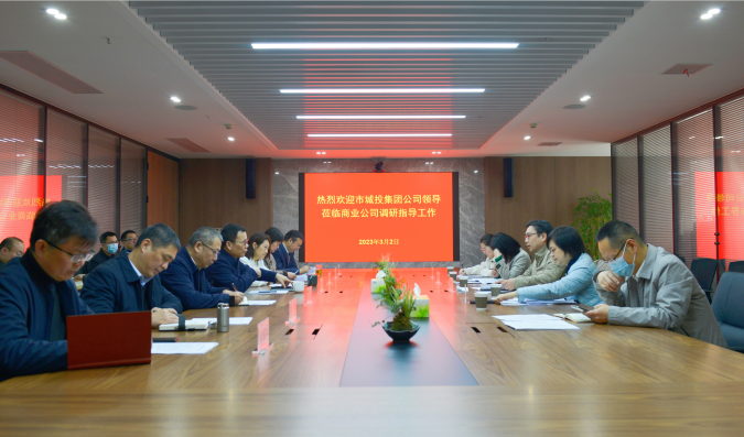 市城投集团公司总经济师邢耀霖调研城投商业公司